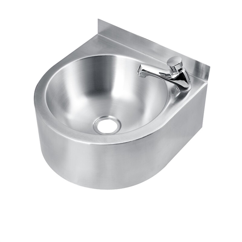 Euro Stainless Wall Mounted Integrated Basin